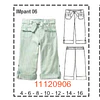 MOLDE PANTALONES NIÑA - 1