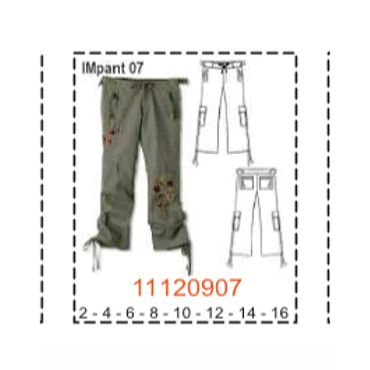 MOLDE PANTALONES NIÑA - 1