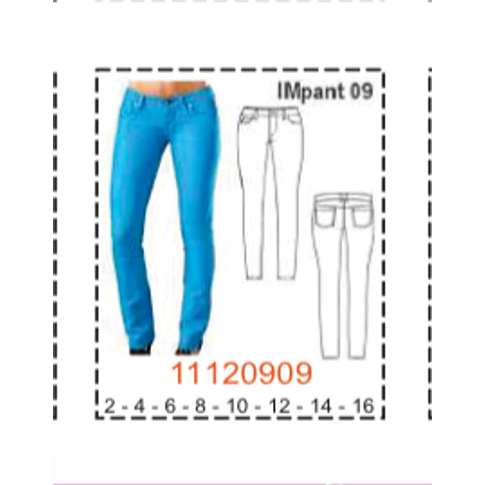 MOLDE PANTALONES NIÑA - 1