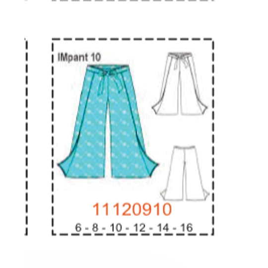 MOLDE PANTALONES NIÑA - 1