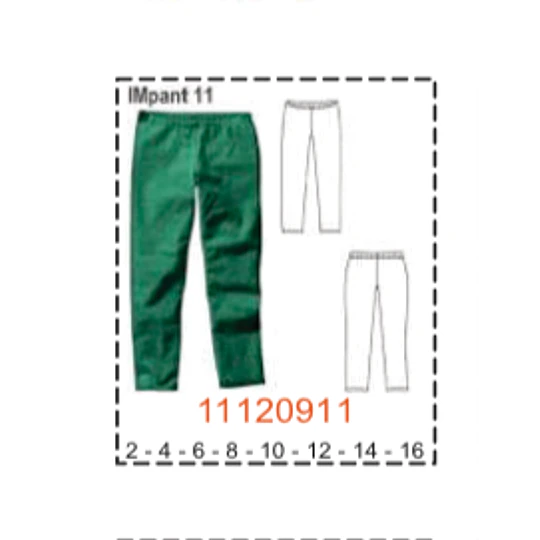 MOLDE PANTALONES NIÑA - 1