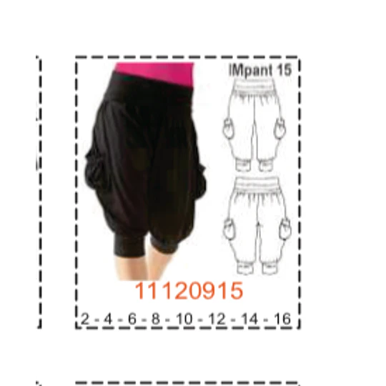 MOLDE PANTALONES NIÑA - 1