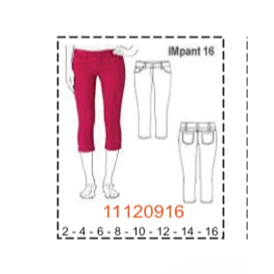 MOLDE PANTALONES NIÑA - 1