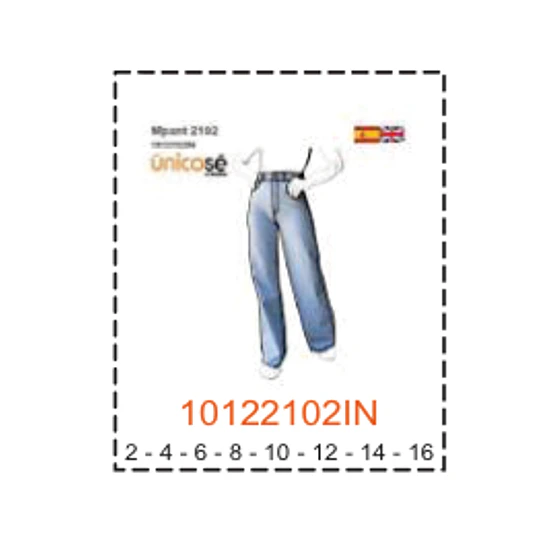 MOLDE PANTALONES NIÑA - 2