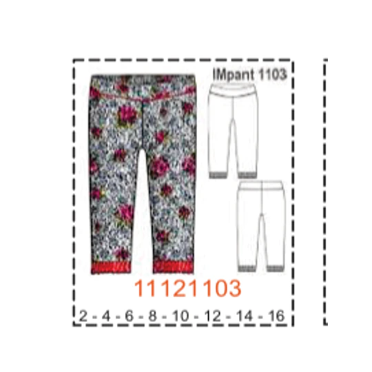 MOLDE PANTALONES NIÑA - 1