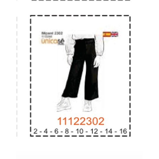MOLDE PANTALONES NIÑA - 2