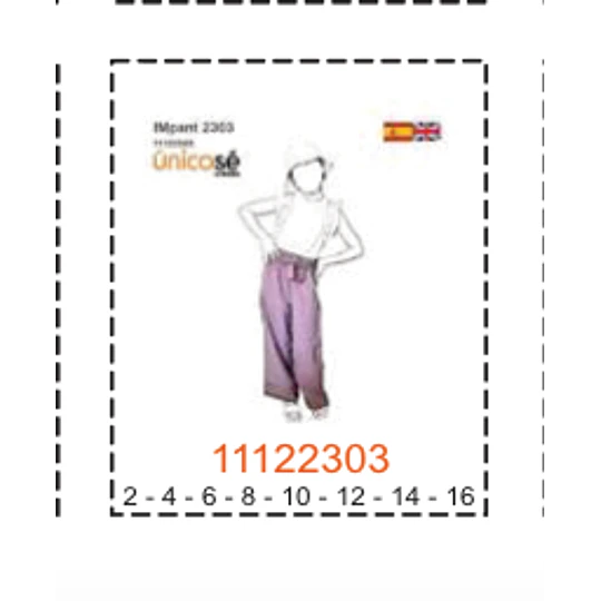 MOLDE PANTALONES NIÑA - 2
