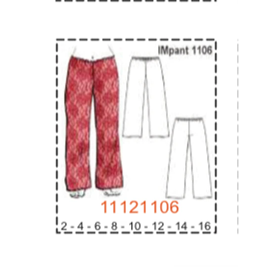 MOLDE PANTALONES NIÑA - 1