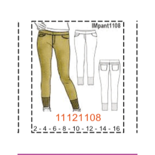 MOLDE PANTALONES NIÑA - 1