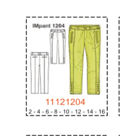 MOLDE PANTALONES NIÑA - 1