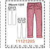 MOLDE PANTALONES NIÑA - 1