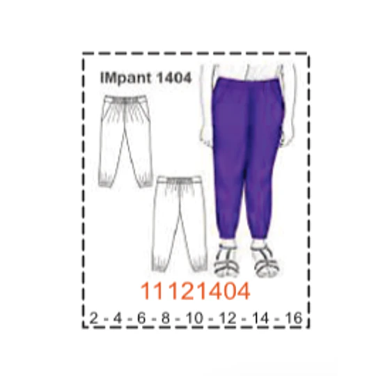 MOLDE PANTALONES NIÑA - 1