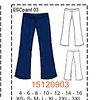 MOLDE PANTALONES NIÑA - 1
