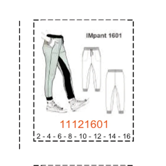MOLDE PANTALONES NIÑA - 1