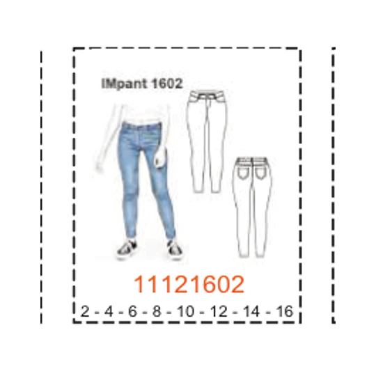 MOLDE PANTALONES NIÑA - 1