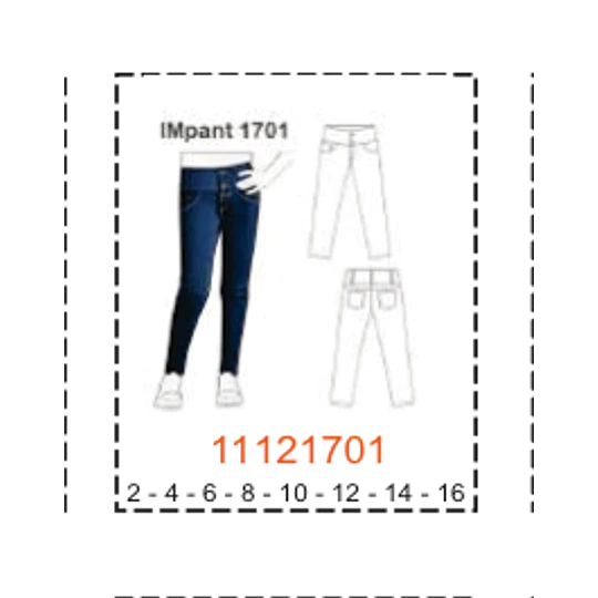 MOLDE PANTALONES NIÑA - 1