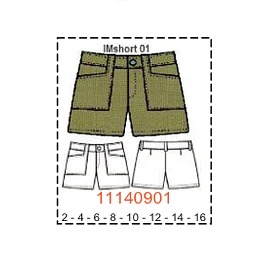 MOLDE SHORTS NIÑA 