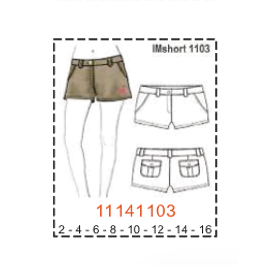 MOLDE SHORTS NIÑA 