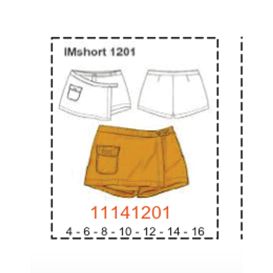 MOLDE SHORTS NIÑA 