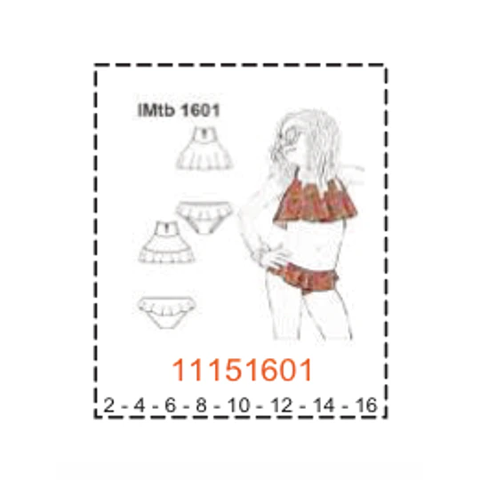 MOLDE TRAJES DE BAÑO NIÑA