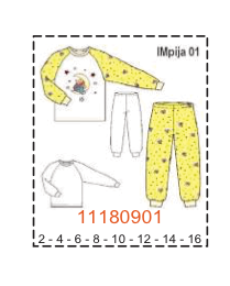 MOLDE PIJAMAS NIÑA