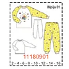 MOLDE PIJAMAS NIÑA 