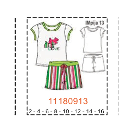 MOLDE PIJAMAS NIÑA 