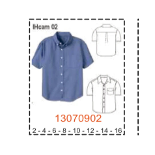 MOLDE CAMISAS NIÑO