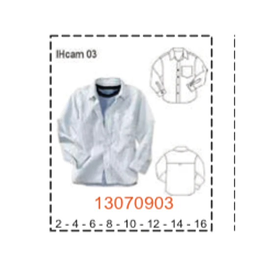 MOLDE CAMISAS NIÑO