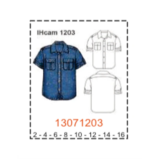 MOLDE CAMISAS NIÑO
