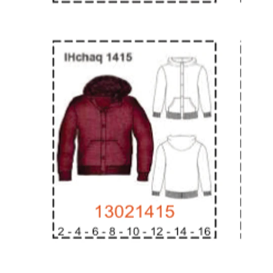 MOLDE CHAQUETAS NIÑO 1