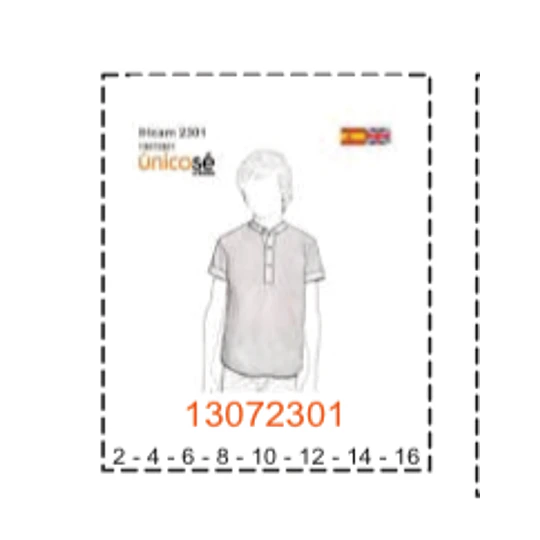 MOLDE CAMISAS NIÑO