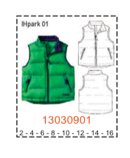MOLDE PARKAS NIÑO
