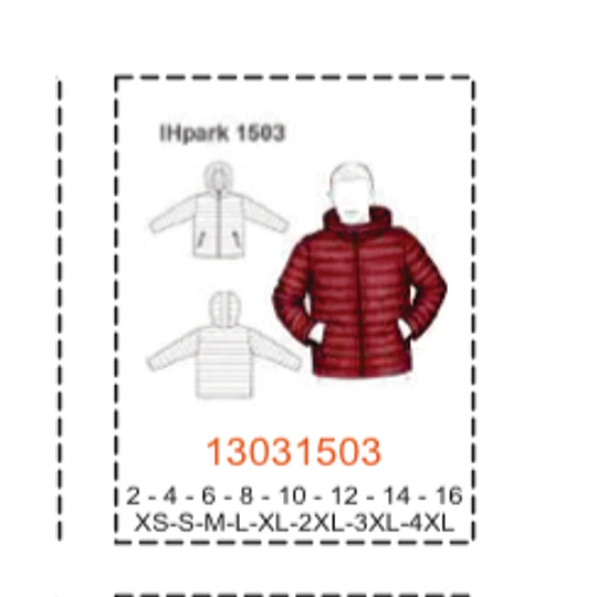 MOLDE PARKAS NIÑO
