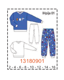 MOLDE PIJAMAS NIÑO