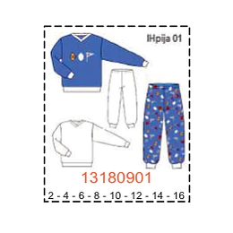 MOLDE PIJAMAS NIÑO 