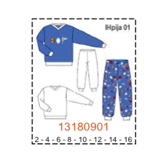 MOLDE PIJAMAS NIÑO 