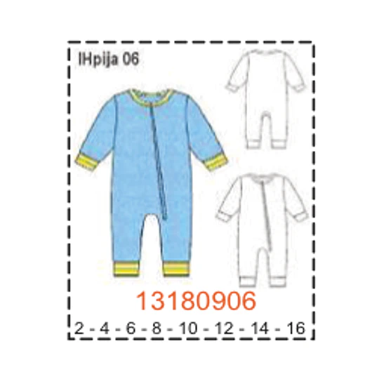 MOLDE PIJAMAS NIÑO 