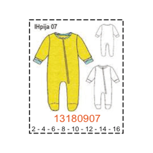MOLDE PIJAMAS NIÑO 
