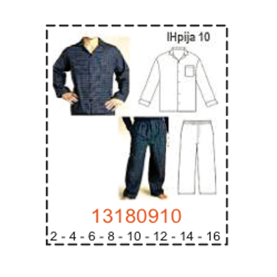 MOLDE PIJAMAS NIÑO 