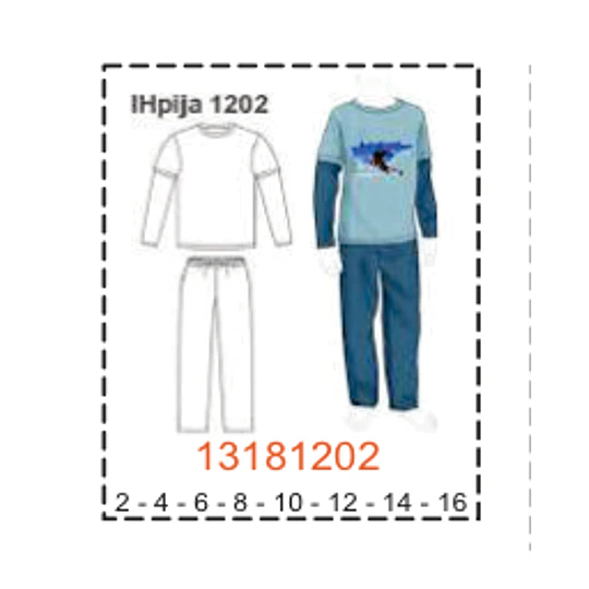 MOLDE PIJAMAS NIÑO 