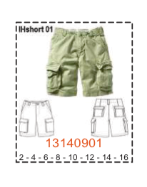MOLDE SHORTS NIÑO