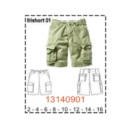 MOLDE SHORTS NIÑO