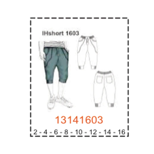 MOLDE SHORTS NIÑO