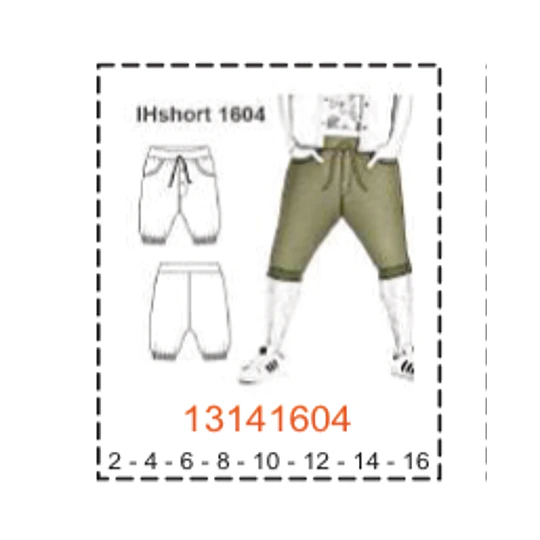 MOLDE SHORTS NIÑO