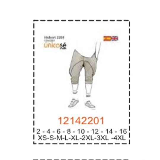 MOLDE SHORTS NIÑO