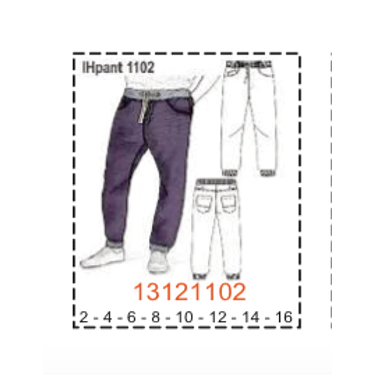 MOLDE PANTALONES NIÑO - 1