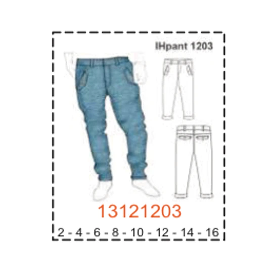 MOLDE PANTALONES NIÑO - 1