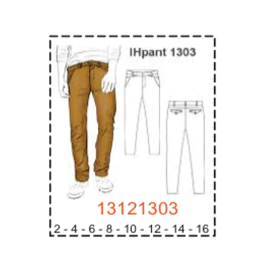 MOLDE PANTALONES NIÑO - 1