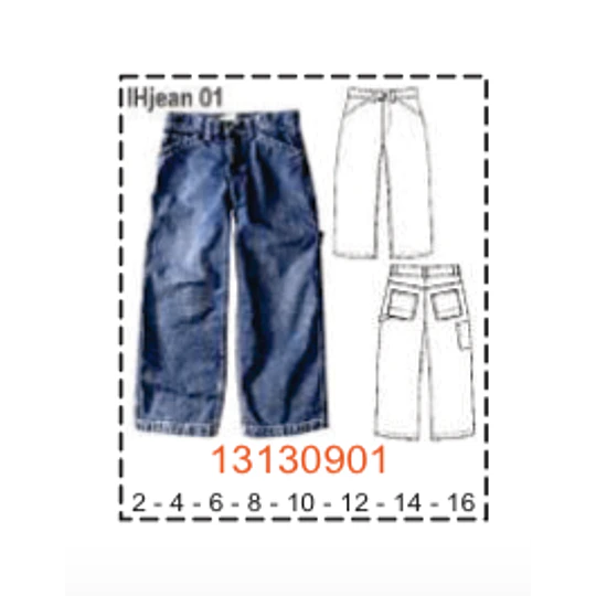 MOLDE PANTALONES NIÑO - 1